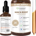 Maca Root Liquid Drops ttesmå 124; Premium Organic Maca Root Extract MSD 124; Maca Supplement for Enhanced Mood & Vitality MSD 124; Vegan, Non- GMO, Gluten & Alkohol Free MSD 124; 2 Fl Oz