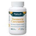 Mønster Wellness Gurkemeje Curcumin - 1300mg - 95% Curcuminoider med BioPerine ® Black Pepper - Fælles, kognitiv & immunforsvar - ikke-GMO, Gluten Free - 60 kapsler