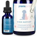 PranaPets Sinus Support Liquid Support for Kæledyr124; Naturlig Understøtter Kat & Dog Sinus Relief