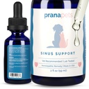 PranaPets Sinus Support Liquid Support for Kæledyr124; Naturlig Understøtter Kat & Dog Sinus Relief