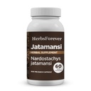 HerbseveryJatamansi Kapsler D124; Nardostachys Jatamansi D124; Premium Herbal supplement til afslapning, hårpleje og wellness D124; 60 Vegan Kapsler, 800 Mg hver
