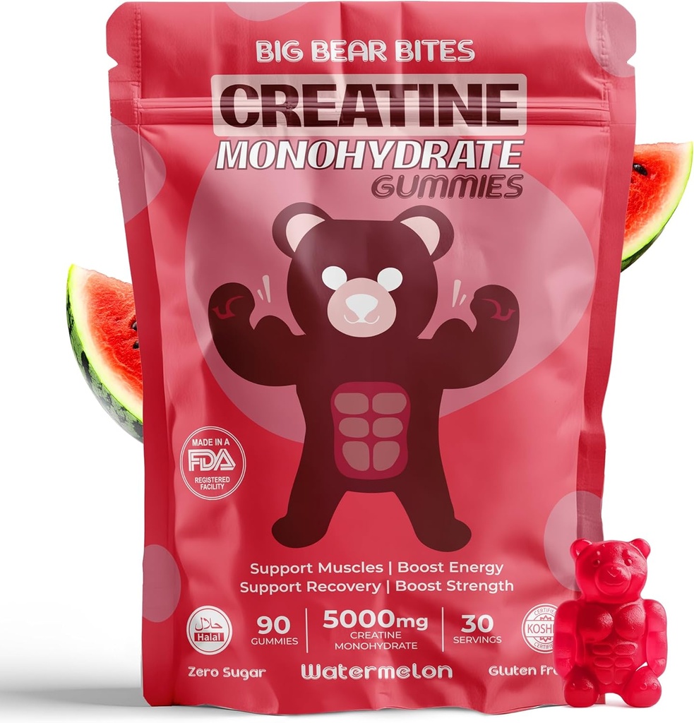 Creatine Monohydrate Gummies for Mænd & Kvinder