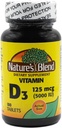 Naturens Blend D3- vitamin, 5000 IE 100 tabletter