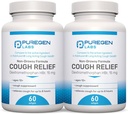 P Puregen Labs Hoste Relief for voksne Dextromethorphan HBr 15mg (120 Softgels) 8- Hour, Non- Drowsy, Long- Long- Long- Long- Lonchial Suppressant
