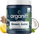Organifi Green Juice - Pulver supplement med Organic Spirulina, Ashwagandha, og Chlorella - Hjælper med at opnå fitness mål og reducere Cortisol Niveauer, 30-dages forsyning