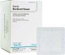DermaRite 's Steril Bordered Gauze Dressing med Adhesive Border - Fleksibel Non- Linting Materiale, First- Aid, Individuelt pakket - 2 in. x 3-3 / 4 in., 1 Greve, 50 Pakker, 50 Total