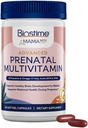 Biostime Advanced Prenatal Vitamin til kvinder; 20 Nutrients, Multivitamin, Folinsyre, Jern, Prebiotic og Omega 3 EPA & DHA Fede Acids
