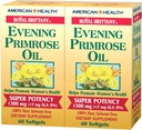 American Health Dietary Fiber Kosttilskud, Royal Brittany Aften Primrose Oil, pakke med 2, 60 Greve