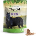 Sølv Lining urter Thyroid Support til heste - Urte Horse supplement til normal thyroid funktion, Hormonbalance & sund Metabolisme med Irish Moss, Kelp, Persille - 120- Day Supply