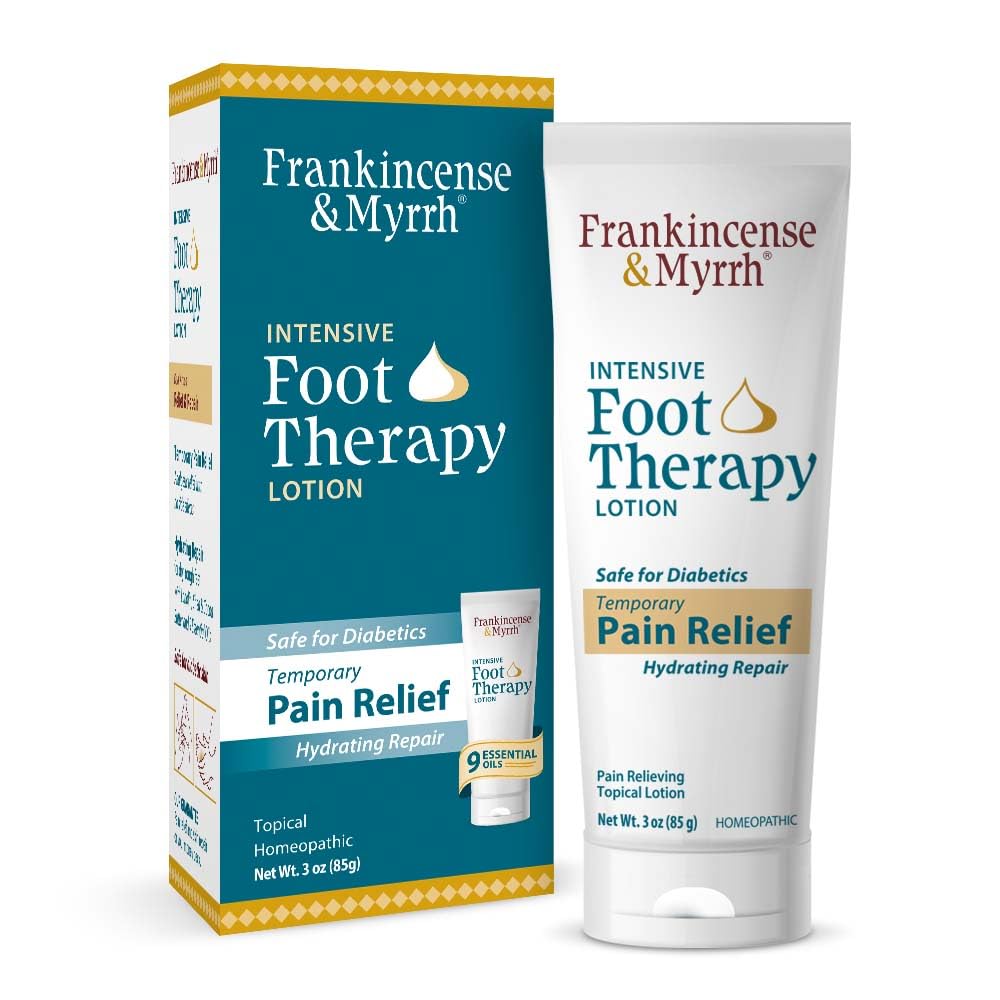 Frankincense og Myrra Foot Pain Relief Cream - Intensive Foot Therapy- Lotion - Diabetic Nerve Pain Relief Cream 124; Restless Leg Syndrome - 124; Frankincense Essential Oil, 3 Ounce (1- Pack)