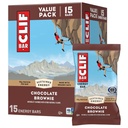 CLIF BAR - Energy Protein Bars - Chokolade Brownie - Lavet med Økologisk Havre - Energibar - Ikke-GMO - (15 Pack)