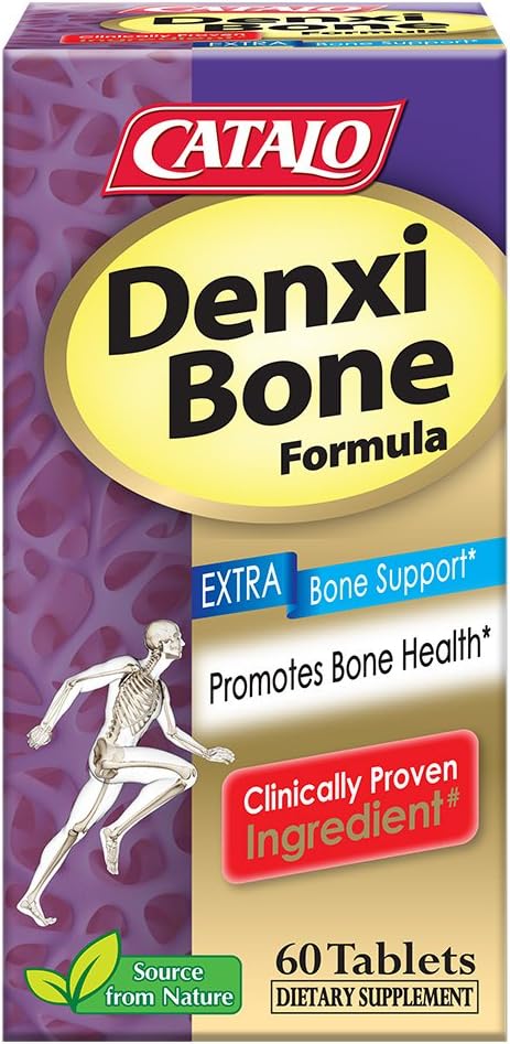 CATALO DenxiBone ™ Formel - Alger Calcium fra Island, Marine Magnesium, Zink Aminosyrechelat og D3- 60 tabletter