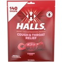 Halls Relief Cherry Hough Drops, Value Pack, 140 Drops