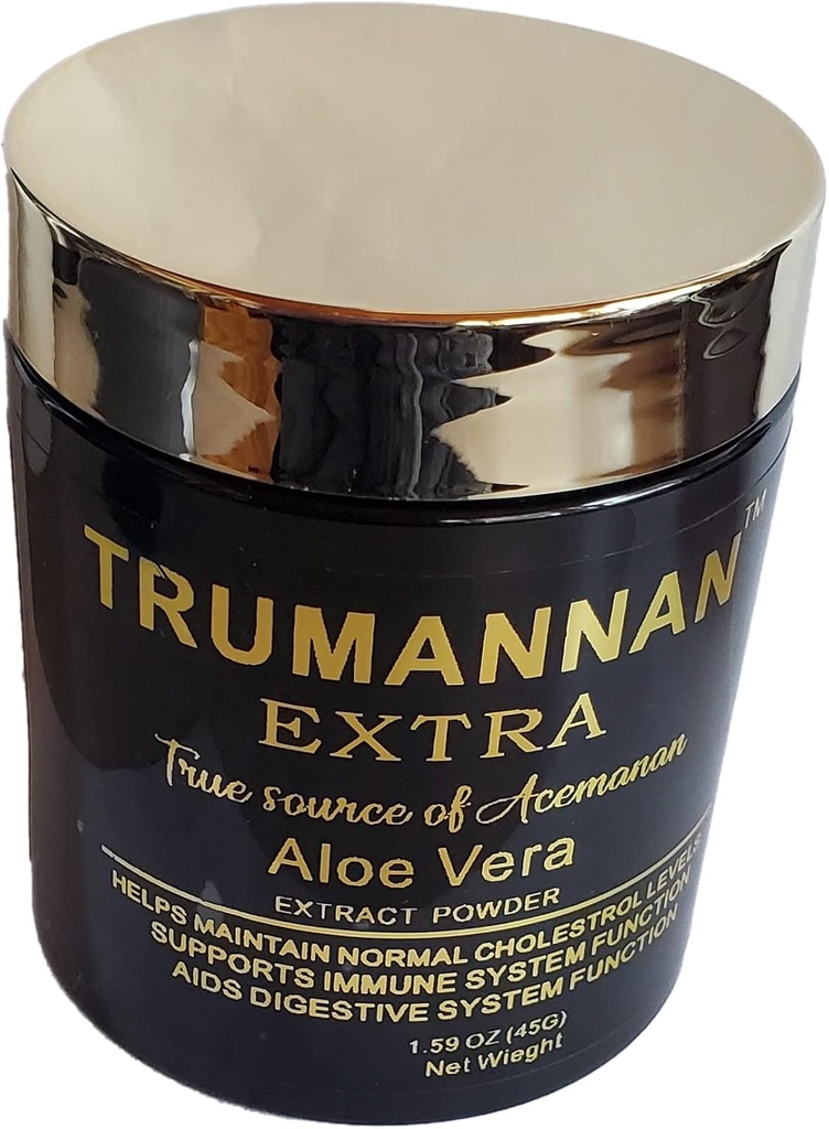Aloe Vera Extract Powder 40 Percent Acemannan Equal to 250 Capsules Concentrated Non GMO 100 Percent Natural Kosher Vegan