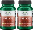 Swanson EFAs- Krill Oil - Maksimal styrke - 1 g, 30 Softgels (2 Pack)