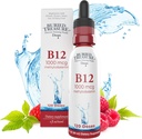 Begravet Treasure B12 Drops - 1000mcg vitamin B12 Methylcobalamin per servering, 120 Servering - Sublingual B12, Alkoholfri, Vegan, Raspberry Flavor, 2 oz flaske, Gradueret Dropper Nøjagtig dosering