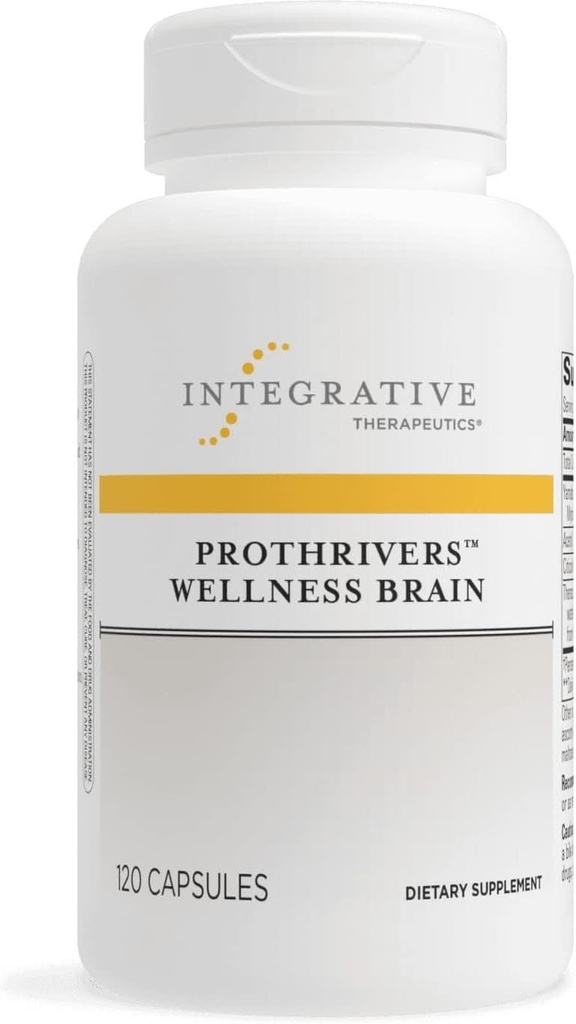 Integrativ terapi ProThflods Wellness Brain - Brain Health Support for Voksen * - Inkluderer Lions Mane Mushroom - Vegan, Gluten- Free & Dairy- Free - 120 Kapsler (60 Servere)