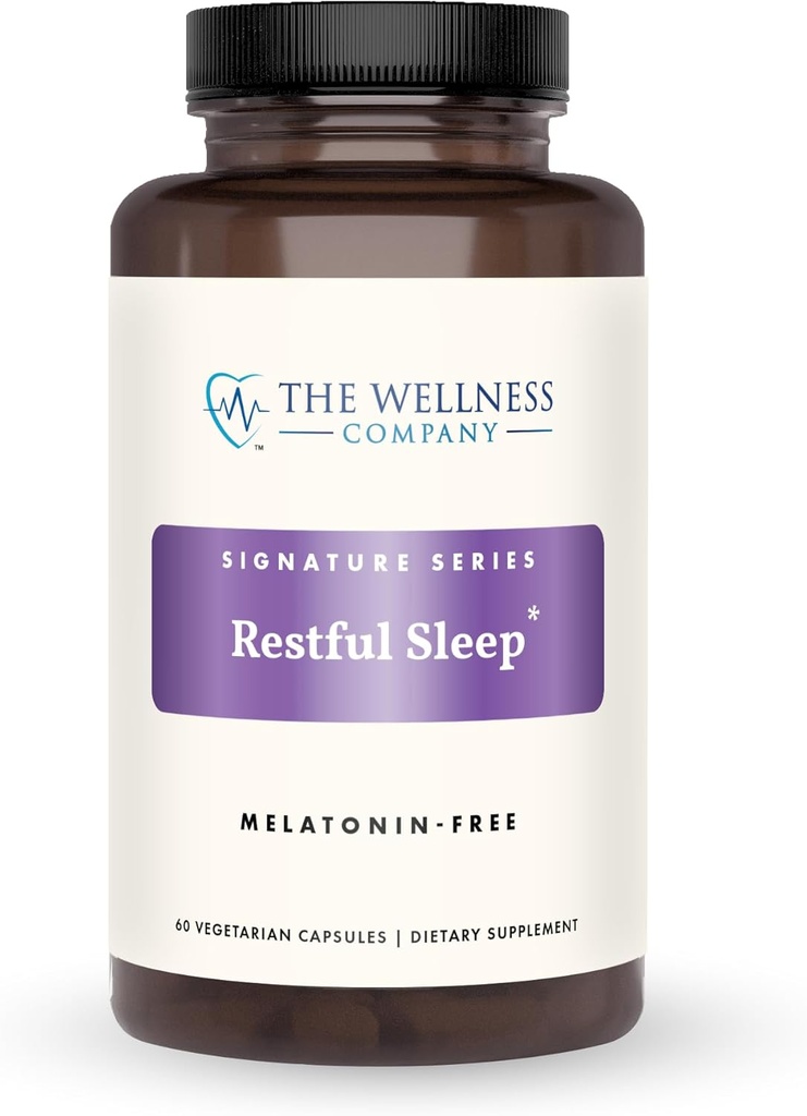 The Wellness Company Rastful Sleep - Melatonin-Free, Deep Sleep, REM Support, Non-Habit Forming - Kava, Rafuma Leaf, Ashwagandha & Valerian Root Budd124; 60ct (1 måned Tilgang)