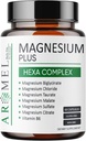 Magnesiumkompleks 60 Kapsler med 12, 4; Bisglycinat 1, 4; Chlorid 1, 4; Taurat 1, 4; Sulfate 1, 4; Citrate 1, 4; Malat 1, 4; B6-vitaminkompleks 1, 4; af Aromel