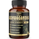 5in1 Premium Ashwagandha kapsler - Tilføjet gurkemeje, Rhodiola Rosea, Ginger, Black Pepper - 180 Caps til 6 Måneder