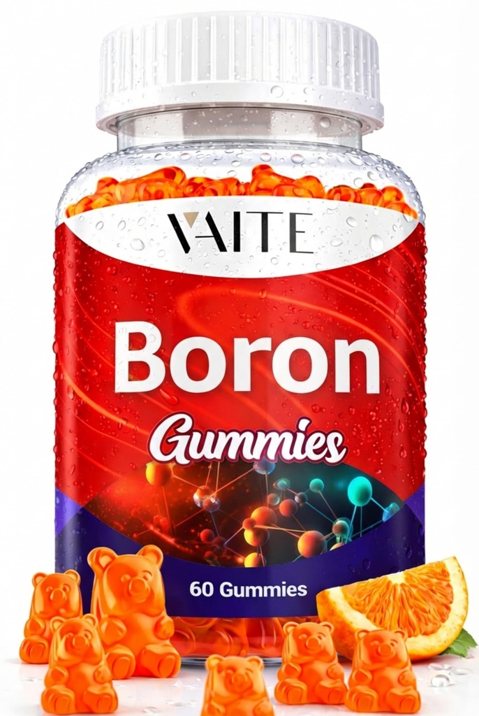 Bortilskud til mænd og kvinder - 10mg gummies - Vegan, ikke-GMO, Gluten- Free - Understøtter Knoglestyrke, fælles fleksibilitet og immunsystem - Essential Mineral for ben densitet - 60 tyggetæthed