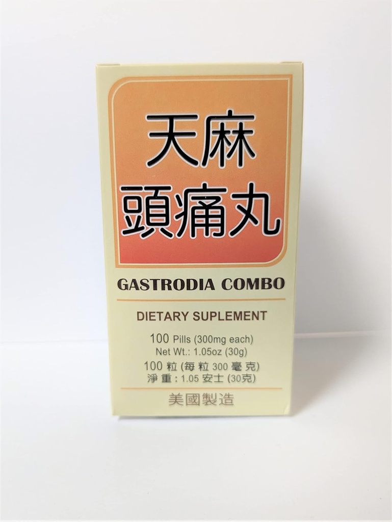 Gastrodia Combo Herbal Supplement Hjælper til Relieve Micro & General Træthed 300mg 100 Pills Made in USA