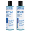 Dermasolve Medicin Psoriasis Body Wash - 2-Pack (8.0 oz hver) - Bevist at give Relief fra Psoriasis, Eksem & Seborrheic Dermatitis, Doctor Anbefalet til tør, Itchy, Rød, Flaky, Scaly Skin