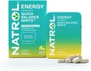 Natrol Quick Balance Energy Mints, Energy Supplement, 30 Lemon Green Tea naturligt og kunstnerisk smag, 30 Greve, 15 dages forsyning