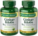Nature 's Bounty Ginkgo Biloba 60 Mg, 200 Kapsler (17243) (pakke med 2)