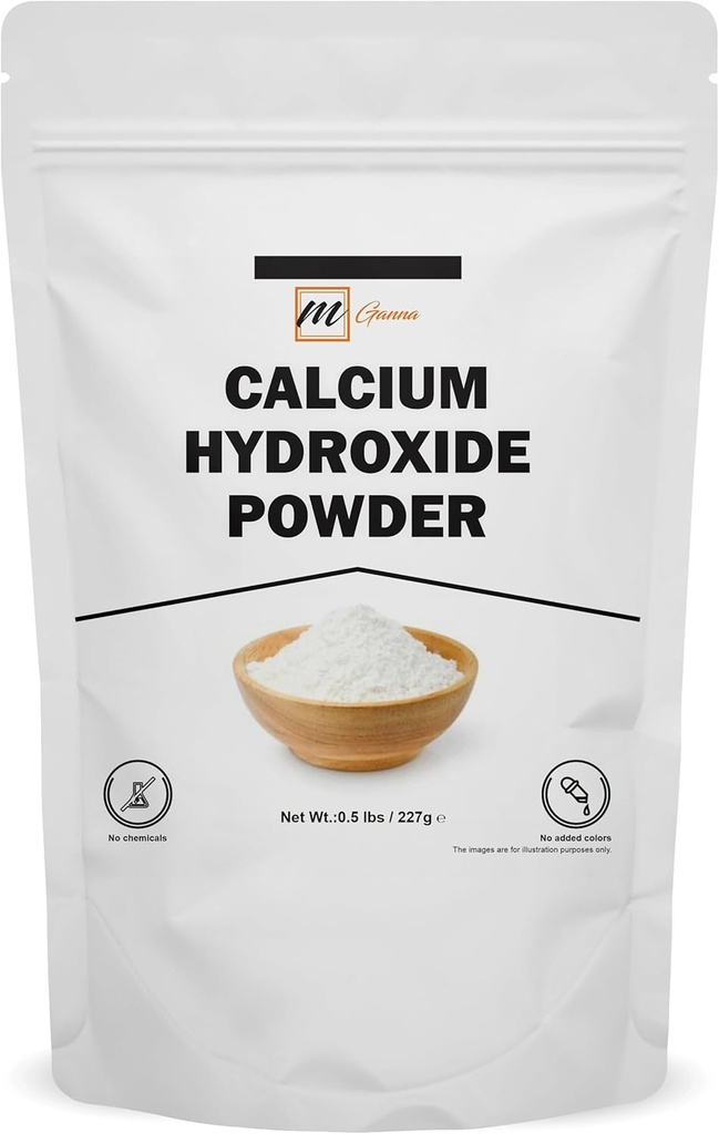 100% Natural Calcium Hydroxid Powder for Food & Cosmetics 227 GMS / 0, 5 LBS