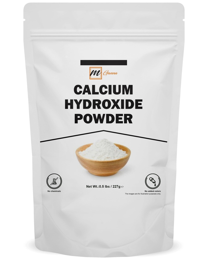 100% Natural Calcium Hydroxide Powder for Food & Cosmetics 227 GMS / 0.5 LBS