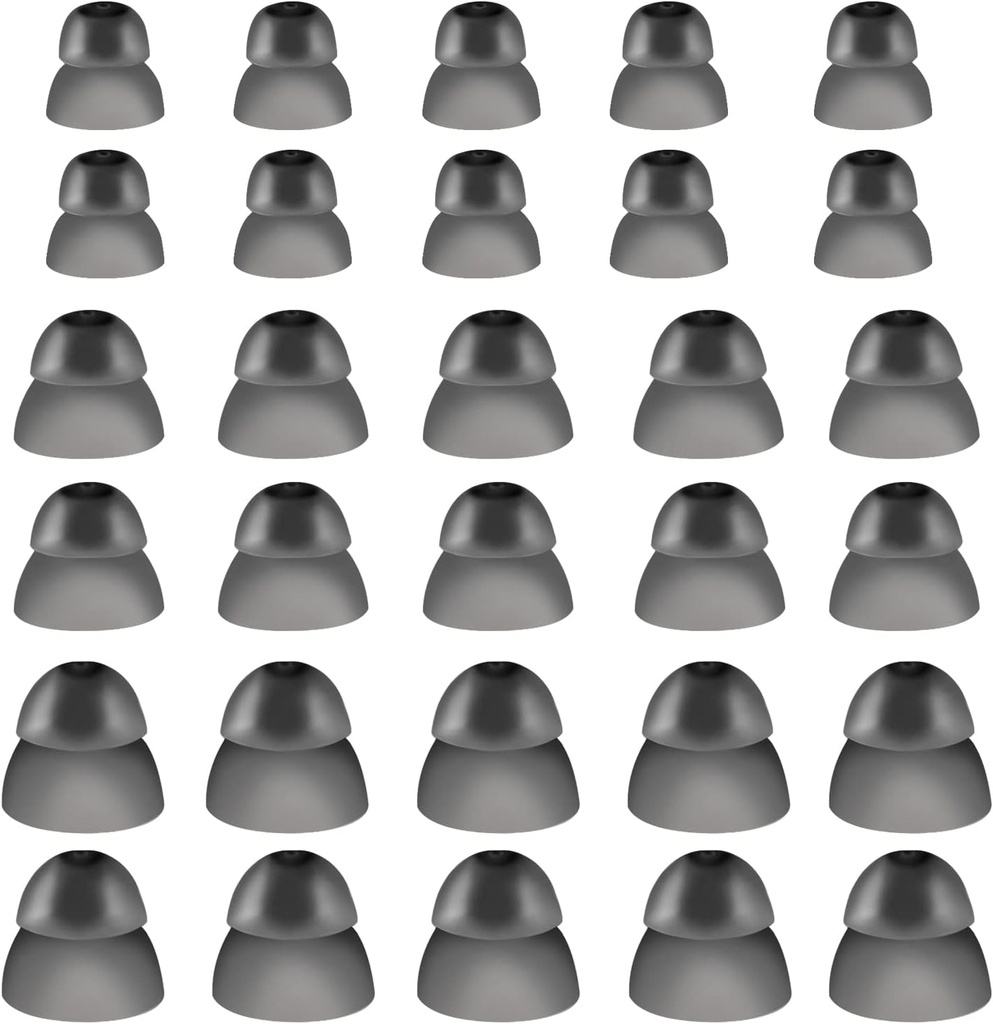30 Pcs Silicone Hørestøtte Domer Hørestøtte Øre Domer Hørestøtte Power Domer Øre Tips til at skabe sikker Fit Style RIC RITE og åben Fit BTE Høreforstærker (Stor, Medium, Lille)