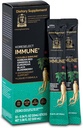Immunation, Koreansk Rød Ginseng Uddrag med Elderberry Liquid Sticks, Immunity Support, Blood Circulation Booster, Natural Energy Supplement, 6 År Gamle Asian Panax Ginseng, 10 Greve
