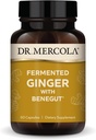 Dr. Mercola Gæret Ginger med Benegut - Understøtter fordøjelsessygdomme & Gut Sundhed - Aids Lejlighedsvis Gas, Bloating & Diskomfort - Non-GMO, Gluten- Free & Soy- Free - 60 Kapsler (60 Servere)