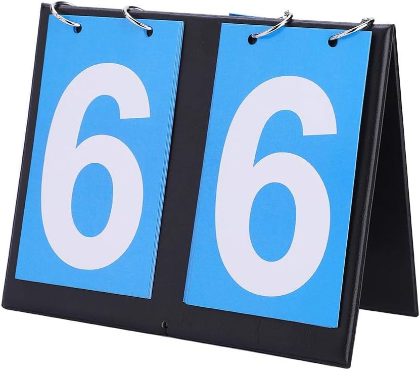 Bærbar bordvogter, Easy Flip Indendørs / Udendørs Score Counter Scoring System til Bordtennis Basketball Fodbold Basketball Baseball og mere (2 Digit)