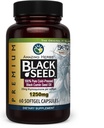 Amazing Herbs Premium Black Seed Oil Capsules - High Potency, Cold Pressed Nigella Sativa Aids in Digestive Health, Immune Support & Brain Function - 60 Count, 1250mg