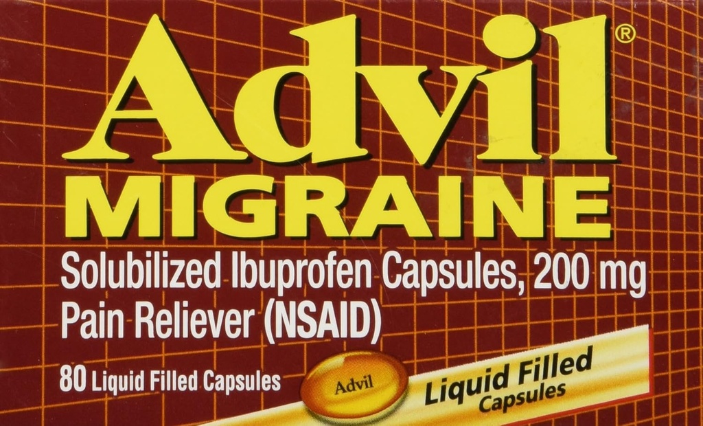 Advil Migræne - 80 væskefyldte kapsler