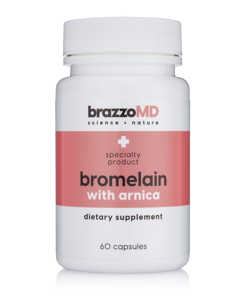 brazzoMD bromelain med Arnica - Kosttilskud - 60 kapsler