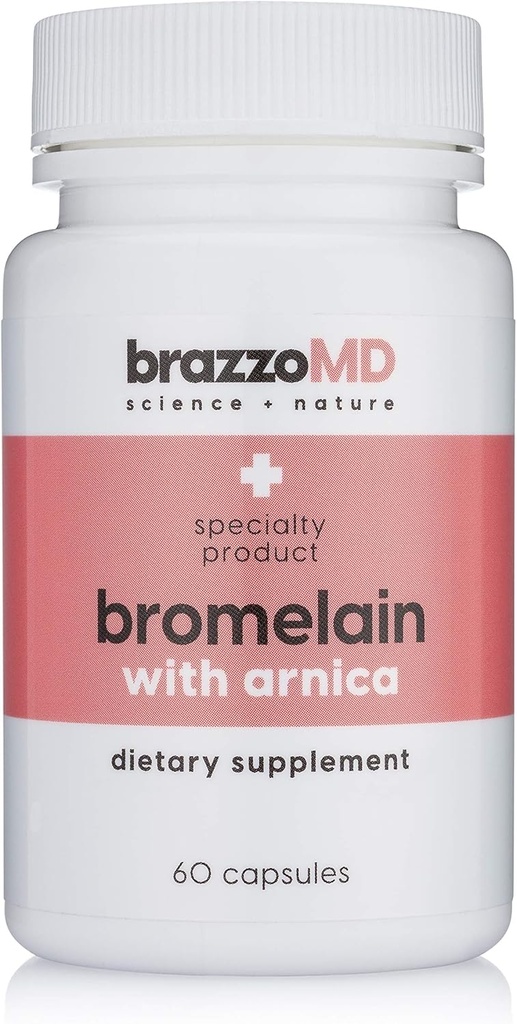 brazzoMD bromelain med Arnica - Kosttilskud - 60 kapsler