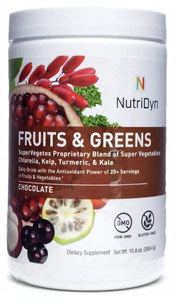 Nutridyn Fruits and Greens Super vegetox Proprietary Blend of Super grøntsager, Chlorella, Kelp, Gurkemeje & Kale, Certified Organic 306.4 Grams