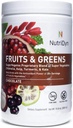 Nutridyn Fruits and Greens Super vegetox Proprietary Blend of Super grøntsager, Chlorella, Kelp, Gurkemeje & Kale, Certified Organic 306.4 Grams