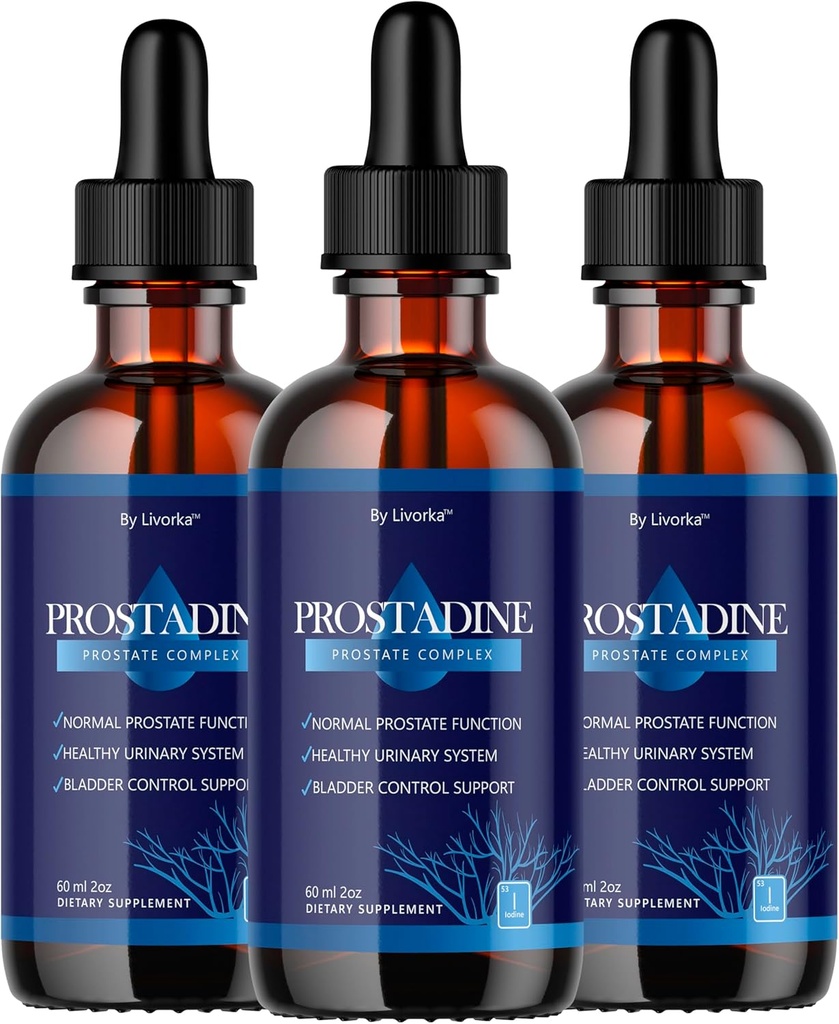 (3 Pack) Prostadine Drops - Official Drop Formel Prostadine for Mænd, Prostadine Anmeldelser, Prostadine Supplement, Prostadine Natural Liquid Support, Prostadine Drop Formel, 3 flasker til 3 Måneder