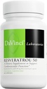DAVINCI Labs Resveratrol- 50 - Hjælper support immunsystem, Knoglehelbred & Heart Health med Resveratrol * - Gluten- Free & Vegetarian - 60 kapsler