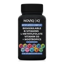 11-in-1 Metyleret B- kompleks Supplement: 680mcg L- methylfolfolat (5- MTHF) Thiamin (B1) Riboflavin (B2) Pyridoxal (B6) Methylcobalamin (B12) - VegD3 ® + Nootropics - 1,100mg + Servering - 60 Greve