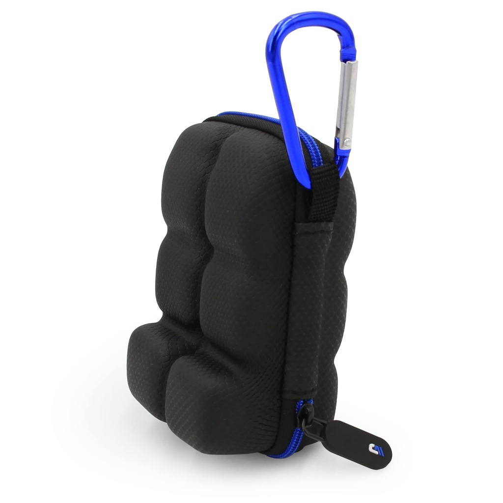 CASEMATIX Astma Inhaler Holder sag Fits Two Standard Rescue Inhalers Med Lanyard og Clip On Keychain Carabiner, Inkluderer Astma sag kun
