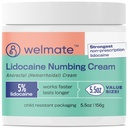 WELMATE 5% Lidocain Hæmorroid Relief Cream, Maksimal styrke Anorectal Cream, 5, 5 oz