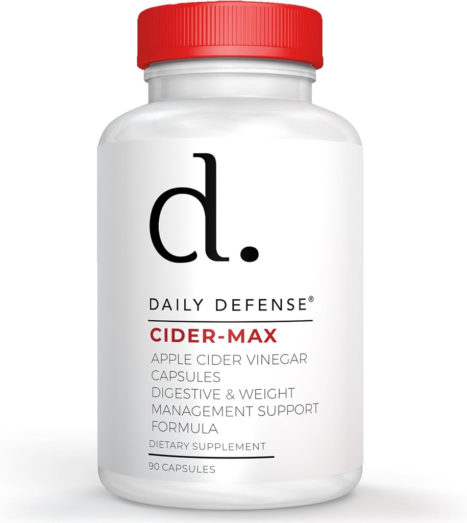 Apple Cider Vinciferkapsler - 500mg Keto- Friendly ACV med B6-vitamin, jod, & Spirulina - Understøtter Gut Health & Weight Management, Forbedrer fordøjelse og energiniveauer