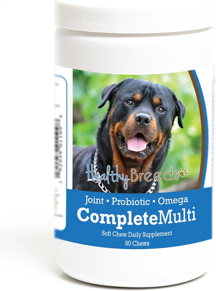 Sunde racer Rottweiler Alt i én Multivitamin Soft Chew 90 Greve
