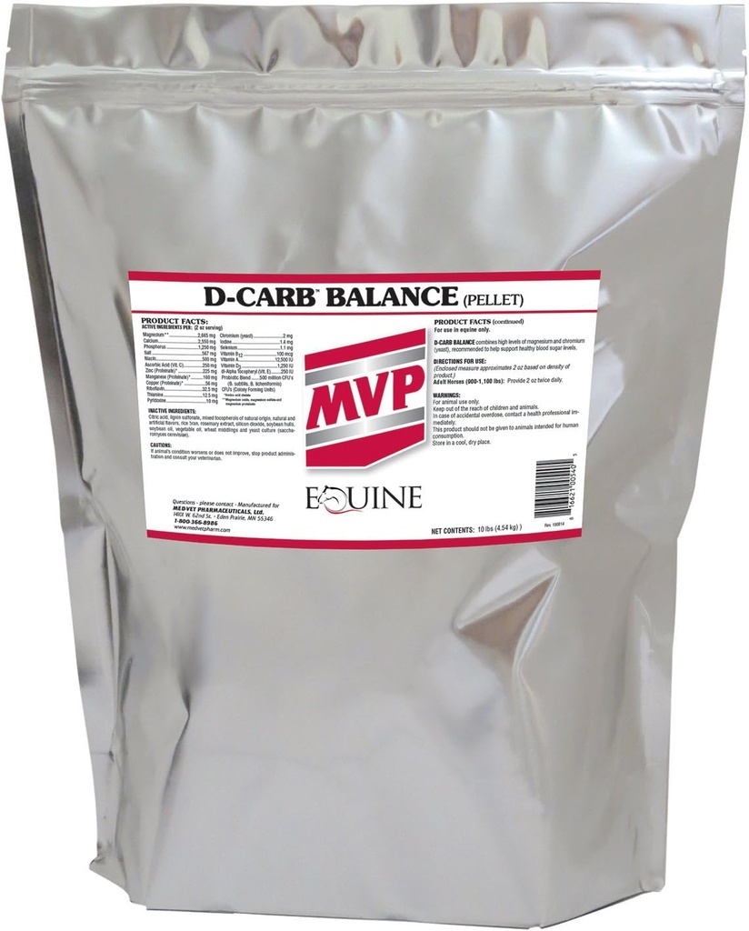 MVP D- Carb Balance (10lb) Understøtter Glucose Metabolisme + vitaminer og probiotika...