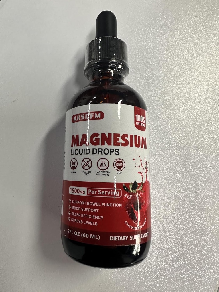 Magnesium Glycinate Liquid Drop - Triple Absorption supplement til støtte nerver